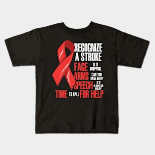 Recognize A Stroke Awareness Month Kids T-Shirt